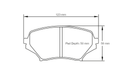 Pagid Brake Pad Set E8082 RSL29-2