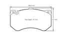 Pagid Brake Pad Set E8088 RSC1-2