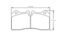 Pagid Brake Pad Set E8187 RSC1-2