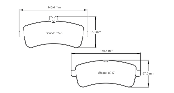 Pagid Brake Pad Set E8246 RSL29