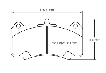Pagid Brake Pad Set E8258 RSL1 - 0