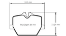 Pagid Brake Pad Set E8276 RSL29-2