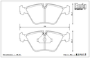 Endless Brake Pad Set EIP017 MP-2