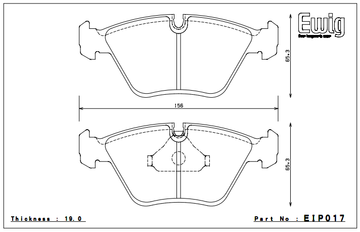 Endless Brake Pad Set EIP017 MP - 0