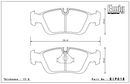 Endless Brake Pad Set EIP018 ME22-2