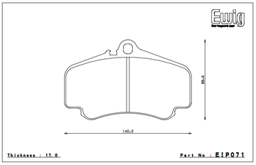 Endless Brake Pad Set EIP071 PC35 - 0