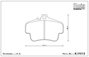 Endless Brake Pad Set EIP072 MX72-2
