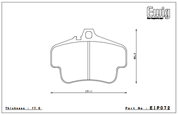 Endless Brake Pad Set EIP072 MX72 - 0