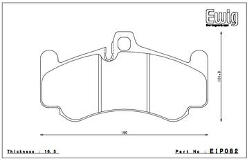 Endless Brake Pad Set EIP082 MX72 - 0
