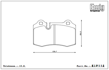 Endless Brake Pad Set EIP112 MP 15mm - 0