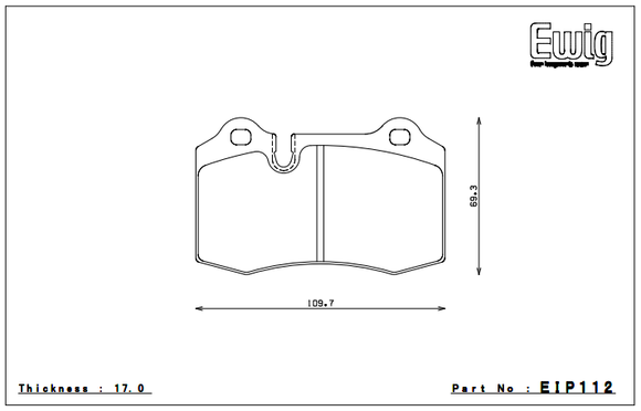 Endless Brake Pad Set EIP112 S580