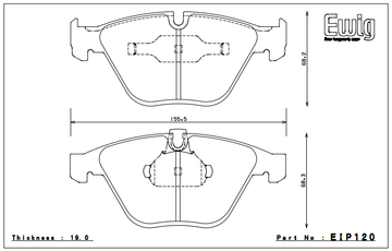 Endless Brake Pad Set EIP120 MX72 - 0