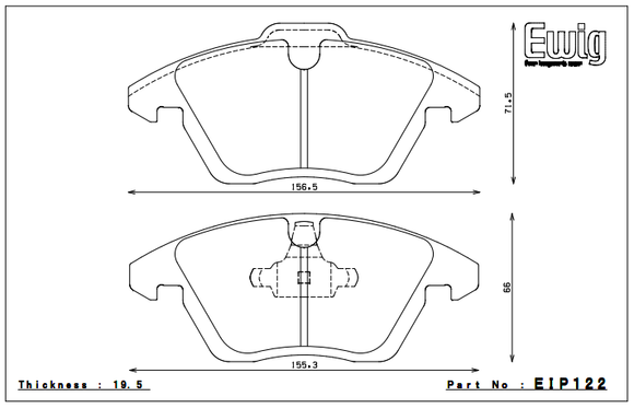 Endless Brake Pad Set EIP122 MP