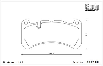 Endless Brake Pad Set EIP130 MP - 0