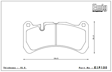 Endless Brake Pad Set EIP130 MX72 - 0