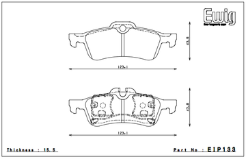 Endless Brake Pad Set EIP133 PC35 - 0