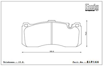 Endless Brake Pad Set EIP144 MX72 - 0
