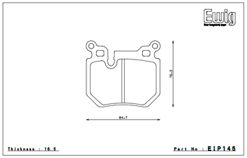 Endless Brake Pad Set EIP145 MX72 - 0