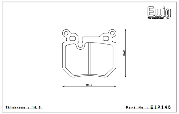 Endless Brake Pad Set EIP145 MX72