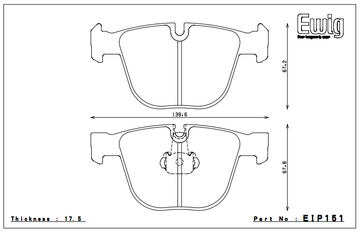 Endless Brake Pad Set EIP151 MX72 - 0