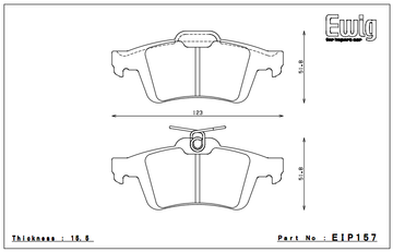 Endless Brake Pad Set EIP157 PC35 - 0