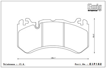 Endless Brake Pad Set EIP162 MX72 - 0