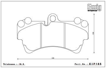 Endless Brake Pad Set EIP165 MP - 0