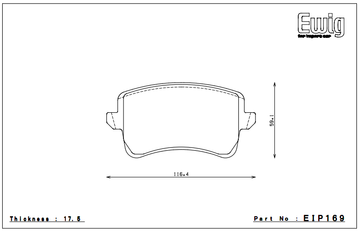 Endless Brake Pad Set EIP169 MX72 - 0