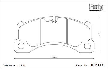 Endless Brake Pad Set EIP177 MP - 0