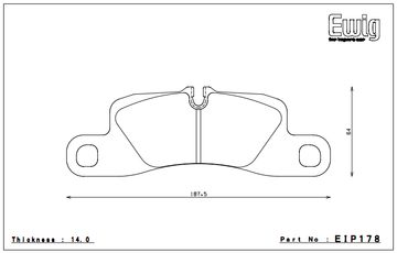 Endless Brake Pad Set EIP178 MX72 - 0