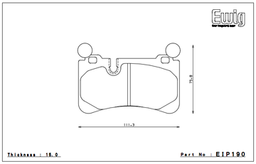 Endless Brake Pad Set EIP190 MP - 0