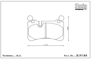 Endless Brake Pad Set EIP190 MX72 - 0