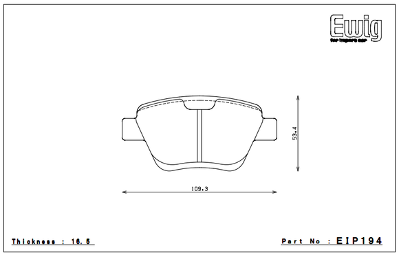 Endless Brake Pad Set EIP194 MP