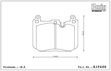 Endless Brake Pad Set EIP206 ME20 - 0
