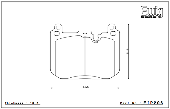 Endless Brake Pad Set EIP206 PC35