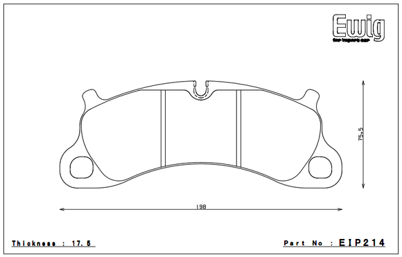 Endless Brake Pad Set EIP214 MP