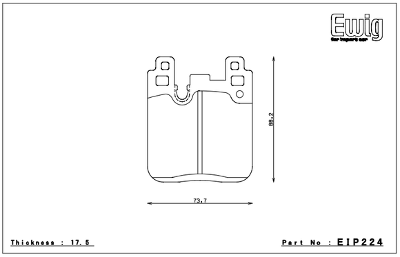 Endless Brake Pad Set EIP224 PC35