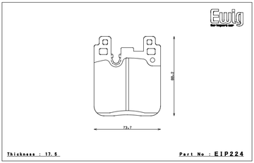 Endless Brake Pad Set EIP224 S580 - 0