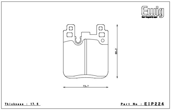 Endless Brake Pad Set EIP224 S580