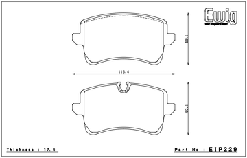 Endless Brake Pad Set EIP229 MP - 0