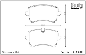 Endless Brake Pad Set EIP229 MX72 - 0