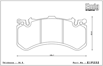 Endless Brake Pad Set EIP232 MX72 - 0