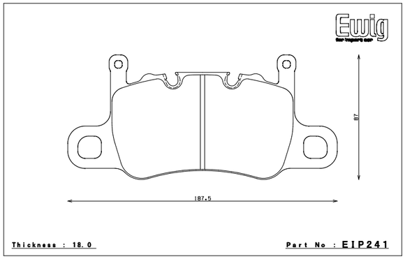 Endless Brake Pad Set EIP241 MX72