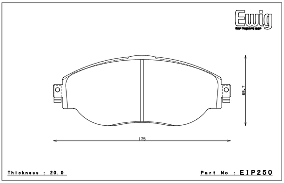 Endless Brake Pad Set EIP250 MP