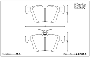 Endless Brake Pad Set EIP251 MP - 0