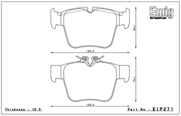 Endless Brake Pad Set EIP271 MP - 0
