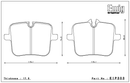 Endless Brake Pad Set EIP303 MXPL-2