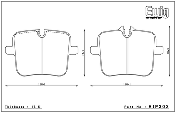 Endless Brake Pad Set EIP303 MXPL - 0