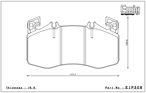 Endless Brake Pad Set EIP308 ME20