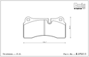 Endless Brake Pad Set EIP311 MX72-2